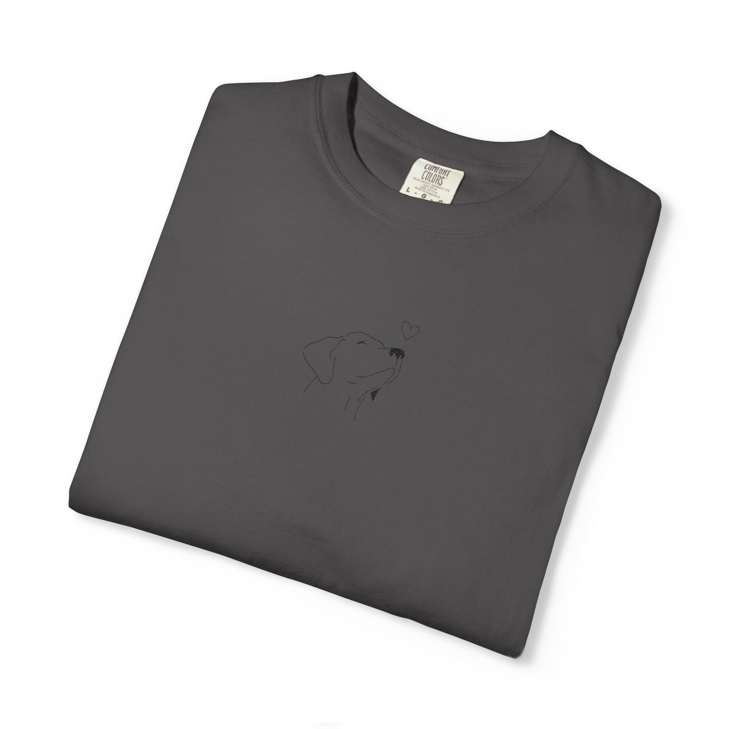 Minimalist White T-Shirt with Tiny Dandelion Graphic