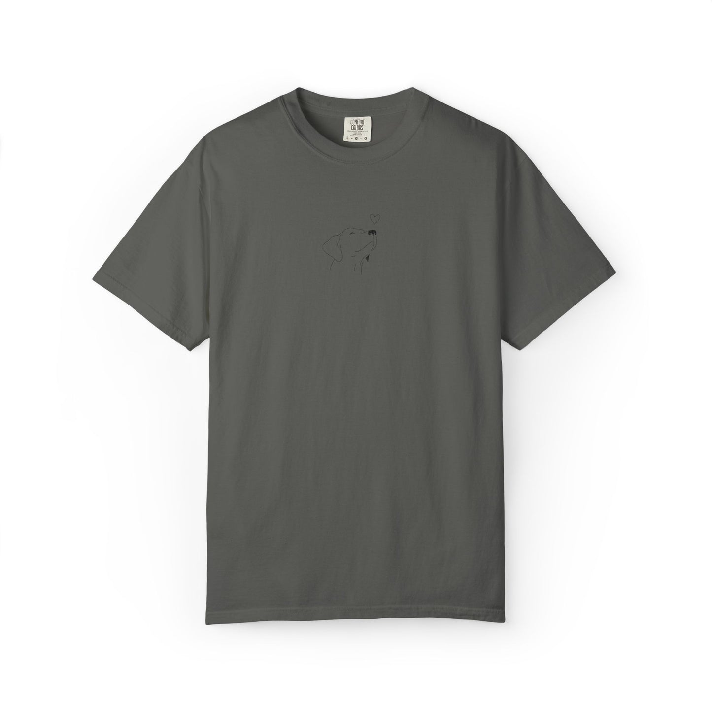 Minimalist White T-Shirt with Tiny Dandelion Graphic