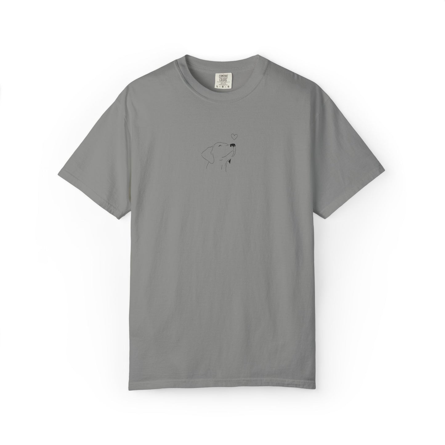 Minimalist White T-Shirt with Tiny Dandelion Graphic