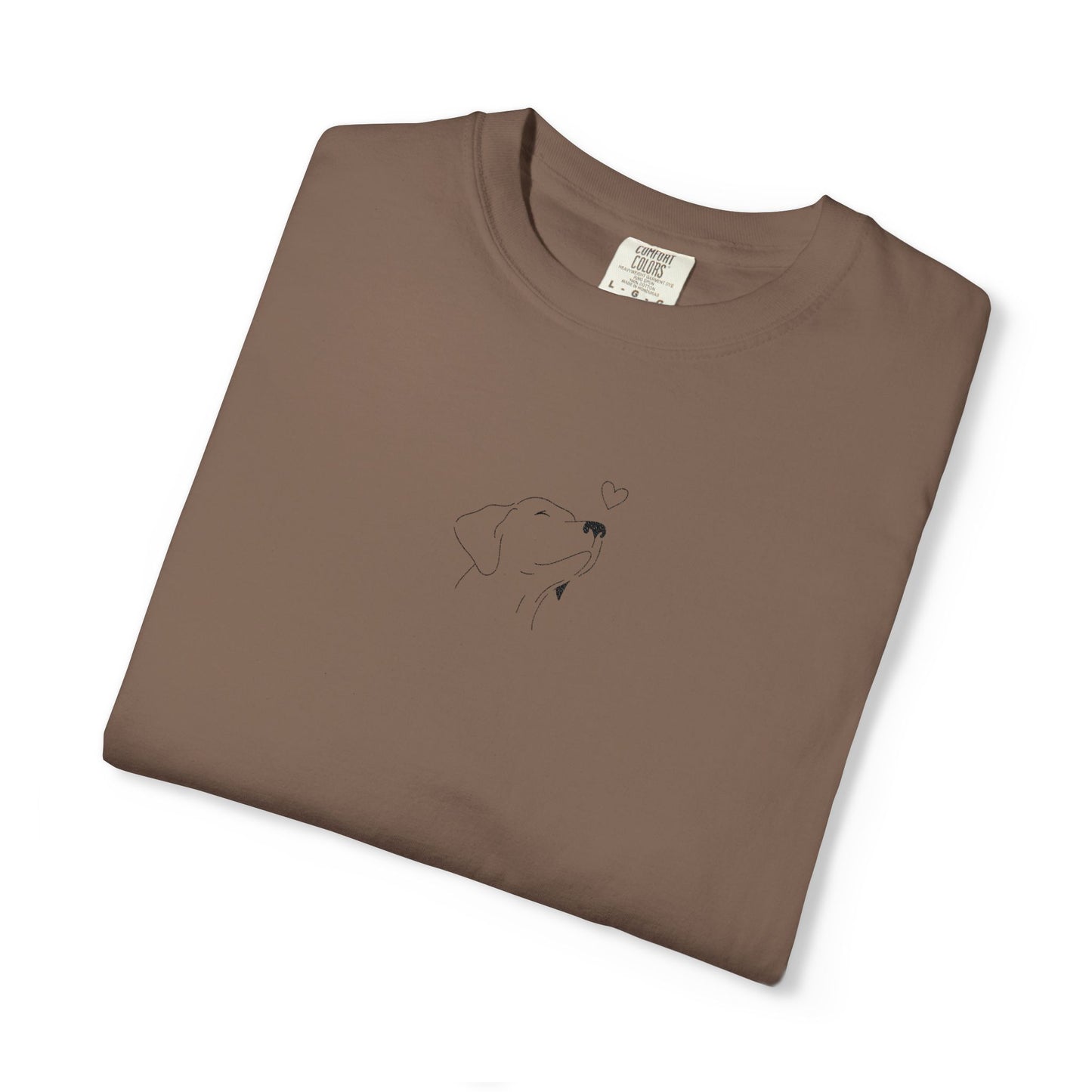 Minimalist White T-Shirt with Tiny Dandelion Graphic