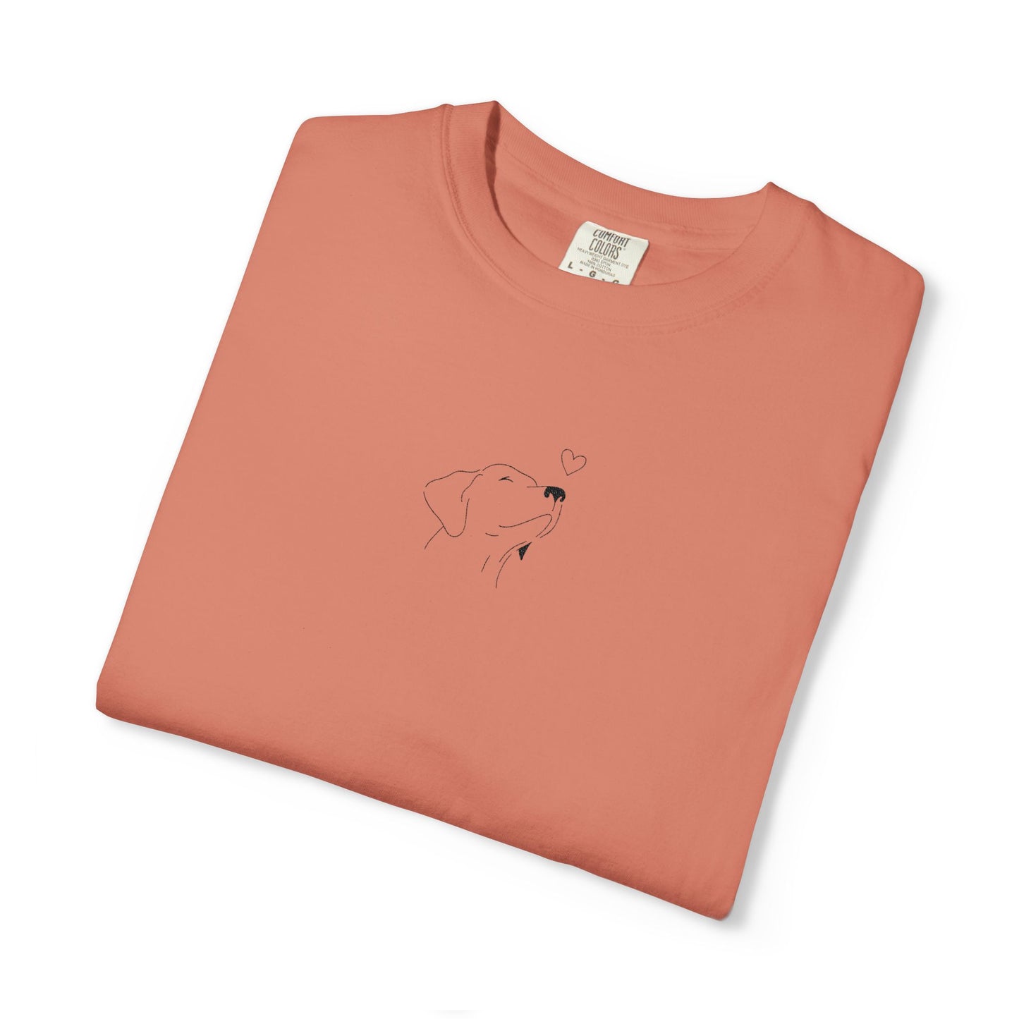 Minimalist White T-Shirt with Tiny Dandelion Graphic