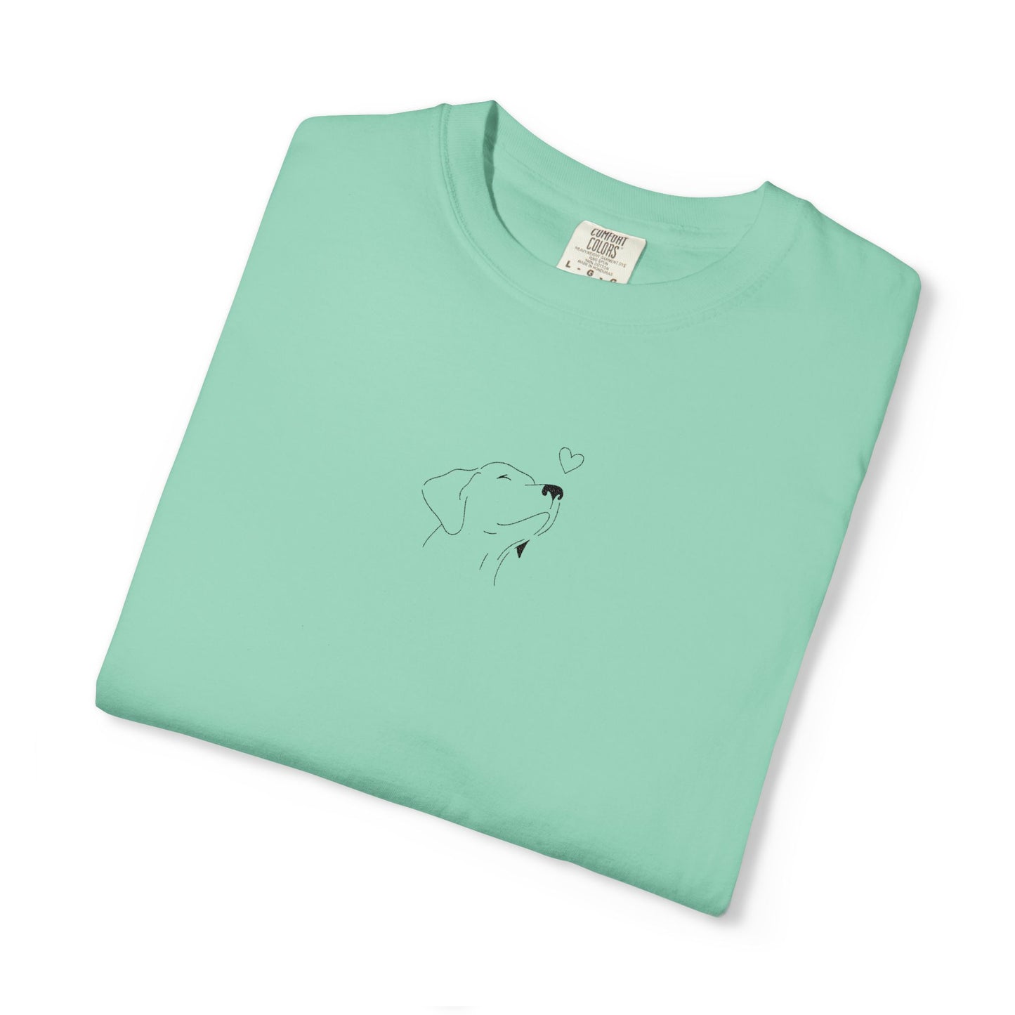 Minimalist White T-Shirt with Tiny Dandelion Graphic