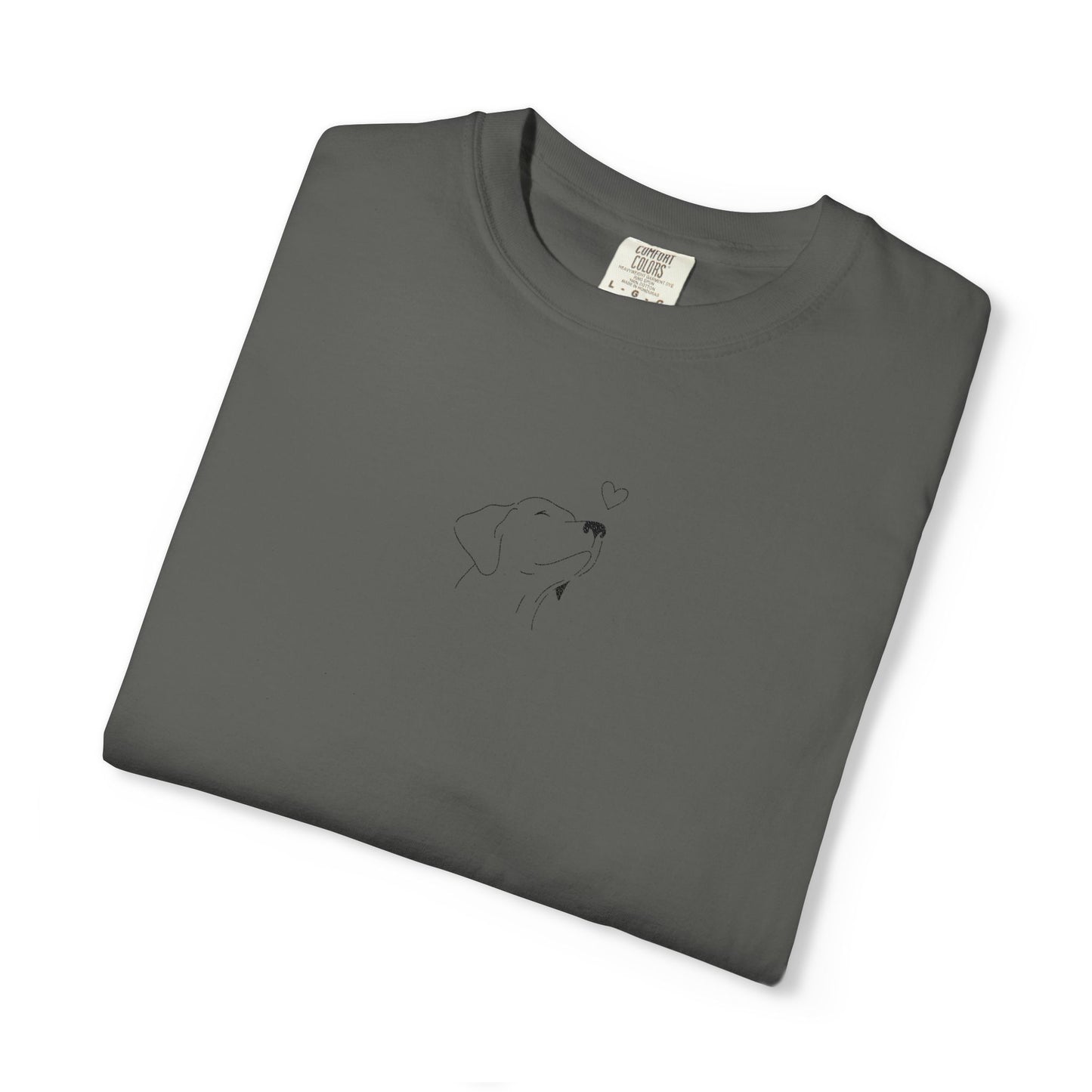 Minimalist White T-Shirt with Tiny Dandelion Graphic