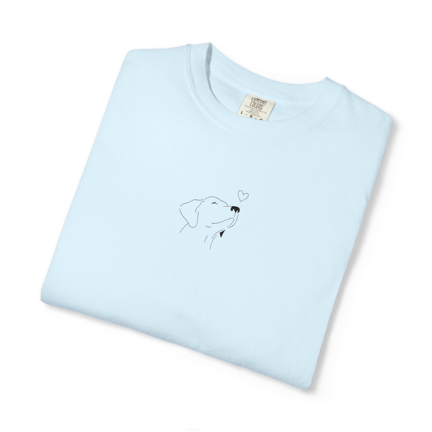 Minimalist White T-Shirt with Tiny Dandelion Graphic