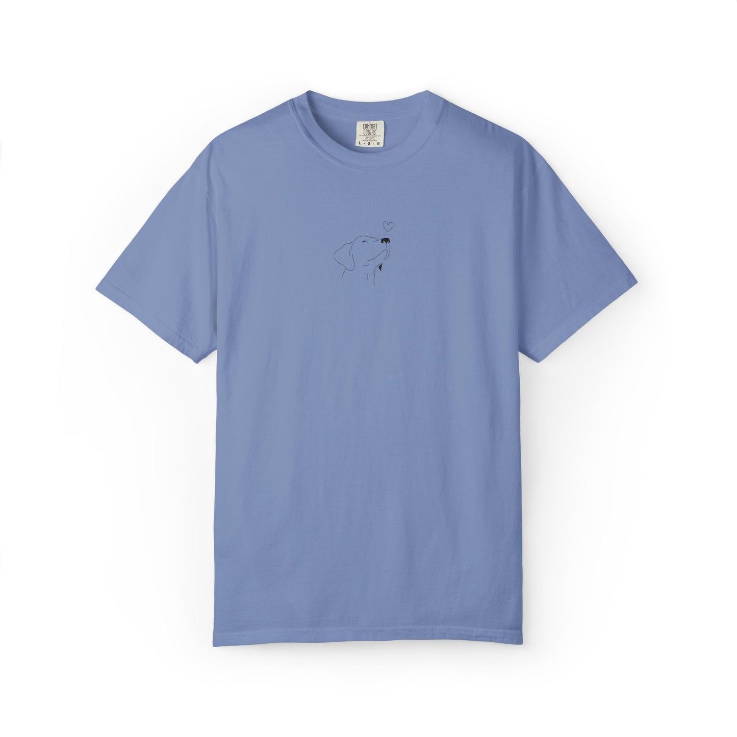 Minimalist White T-Shirt with Tiny Dandelion Graphic