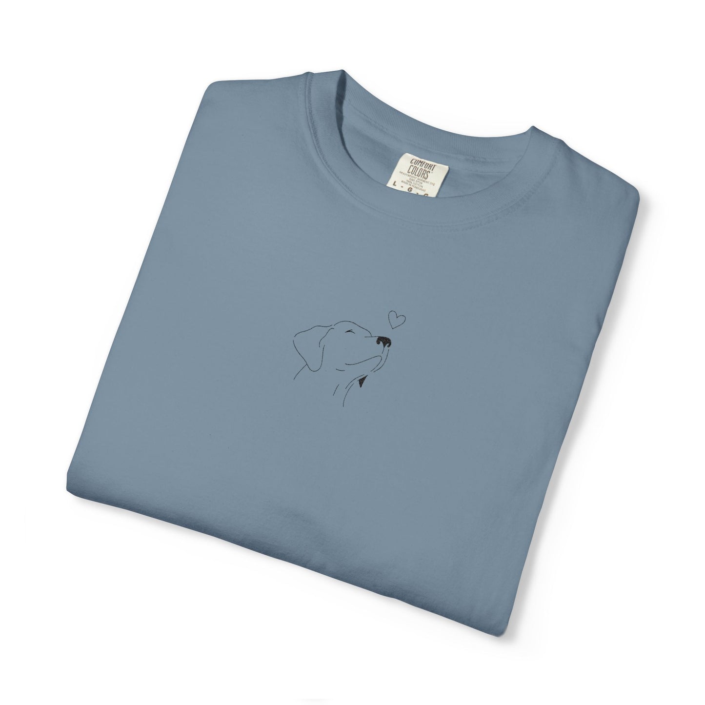 Minimalist White T-Shirt with Tiny Dandelion Graphic