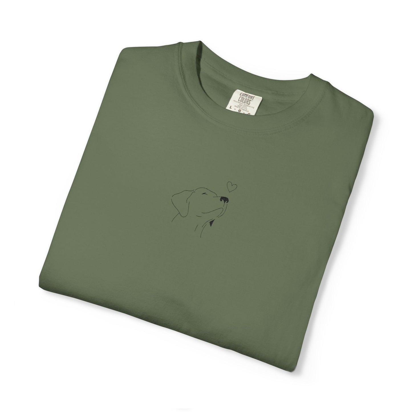 Minimalist White T-Shirt with Tiny Dandelion Graphic