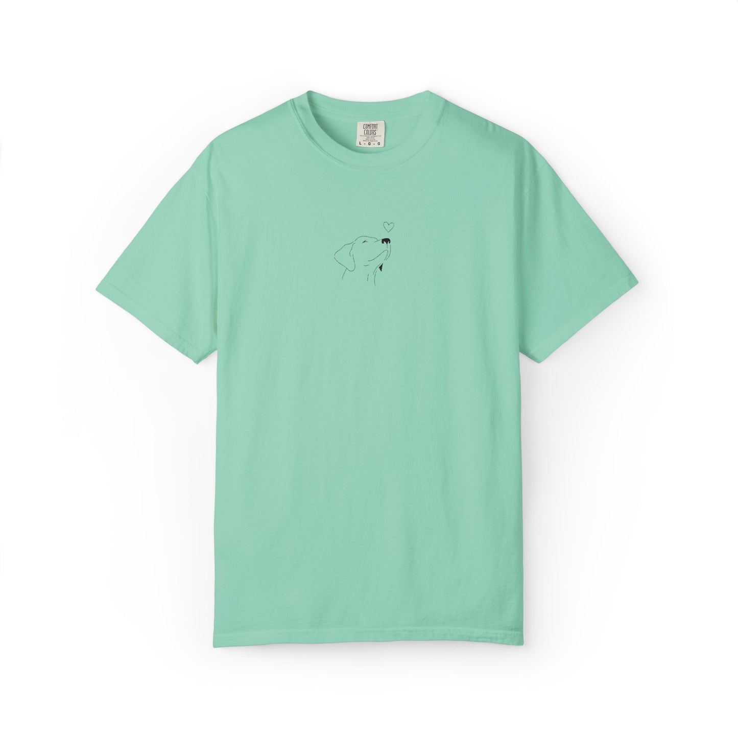 Minimalist White T-Shirt with Tiny Dandelion Graphic