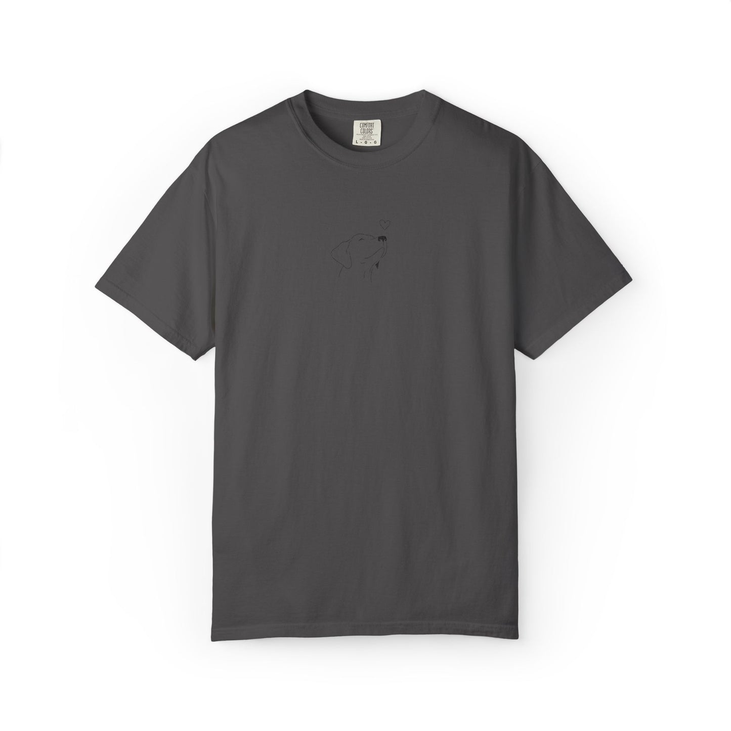 Minimalist White T-Shirt with Tiny Dandelion Graphic