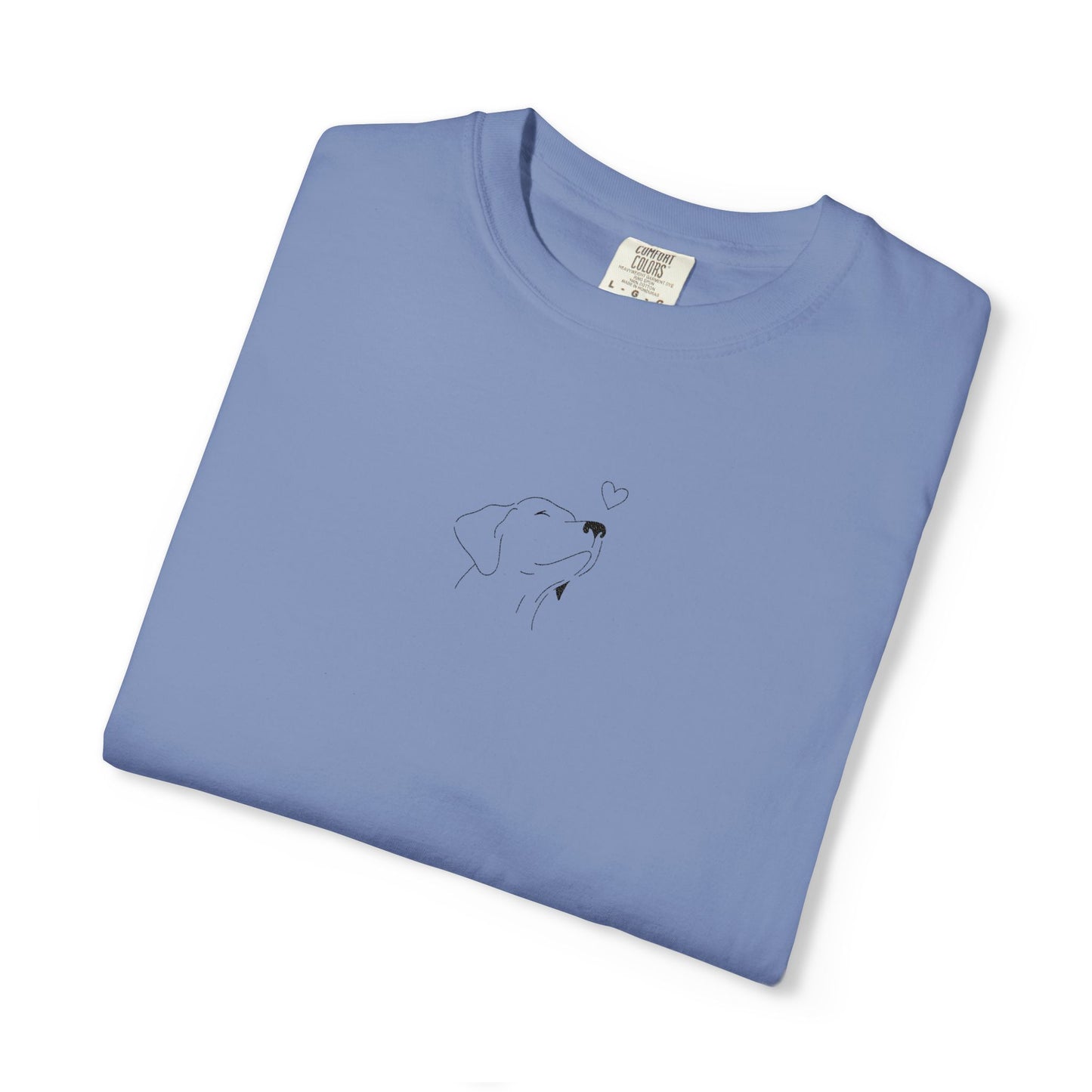 Minimalist White T-Shirt with Tiny Dandelion Graphic