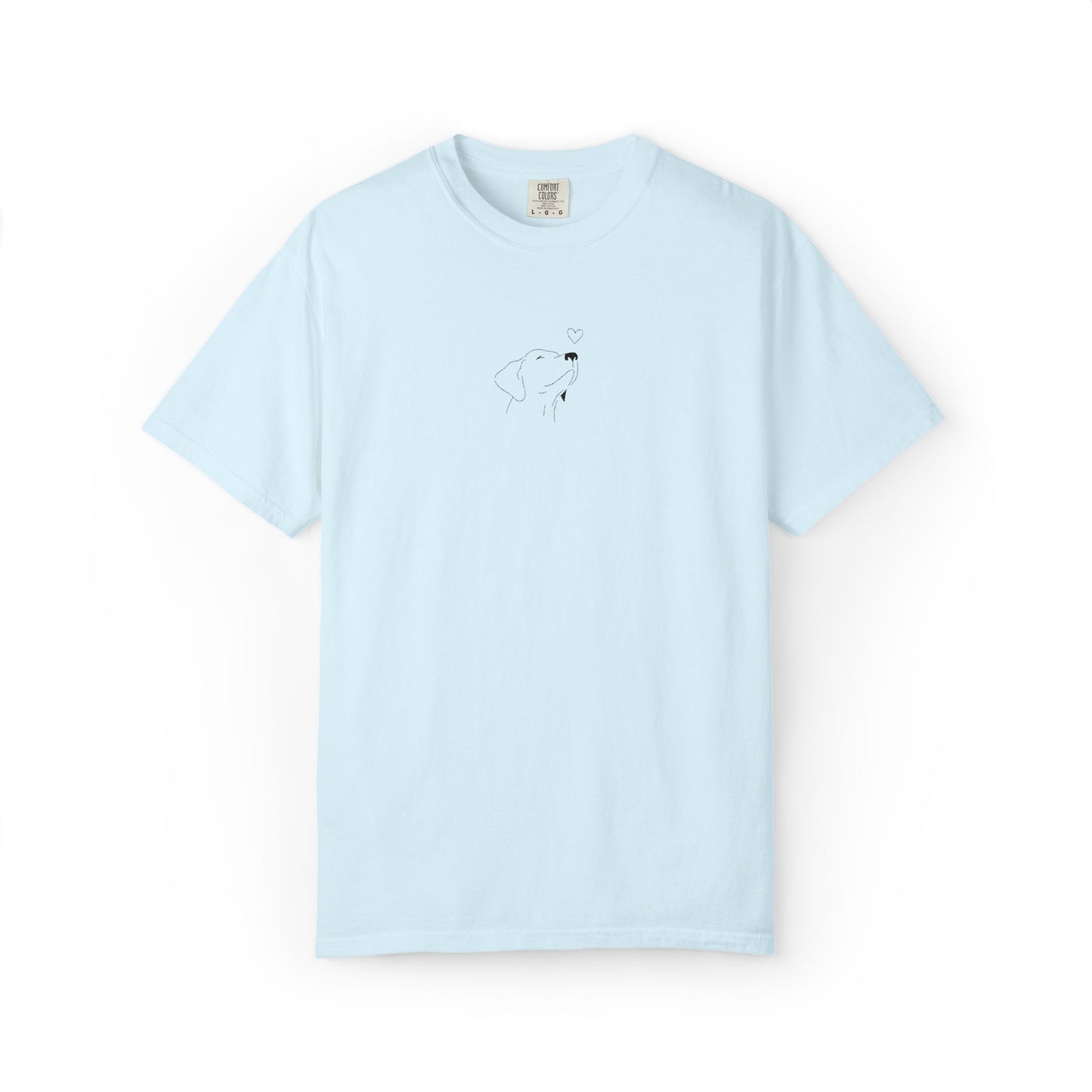 Minimalist White T-Shirt with Tiny Dandelion Graphic