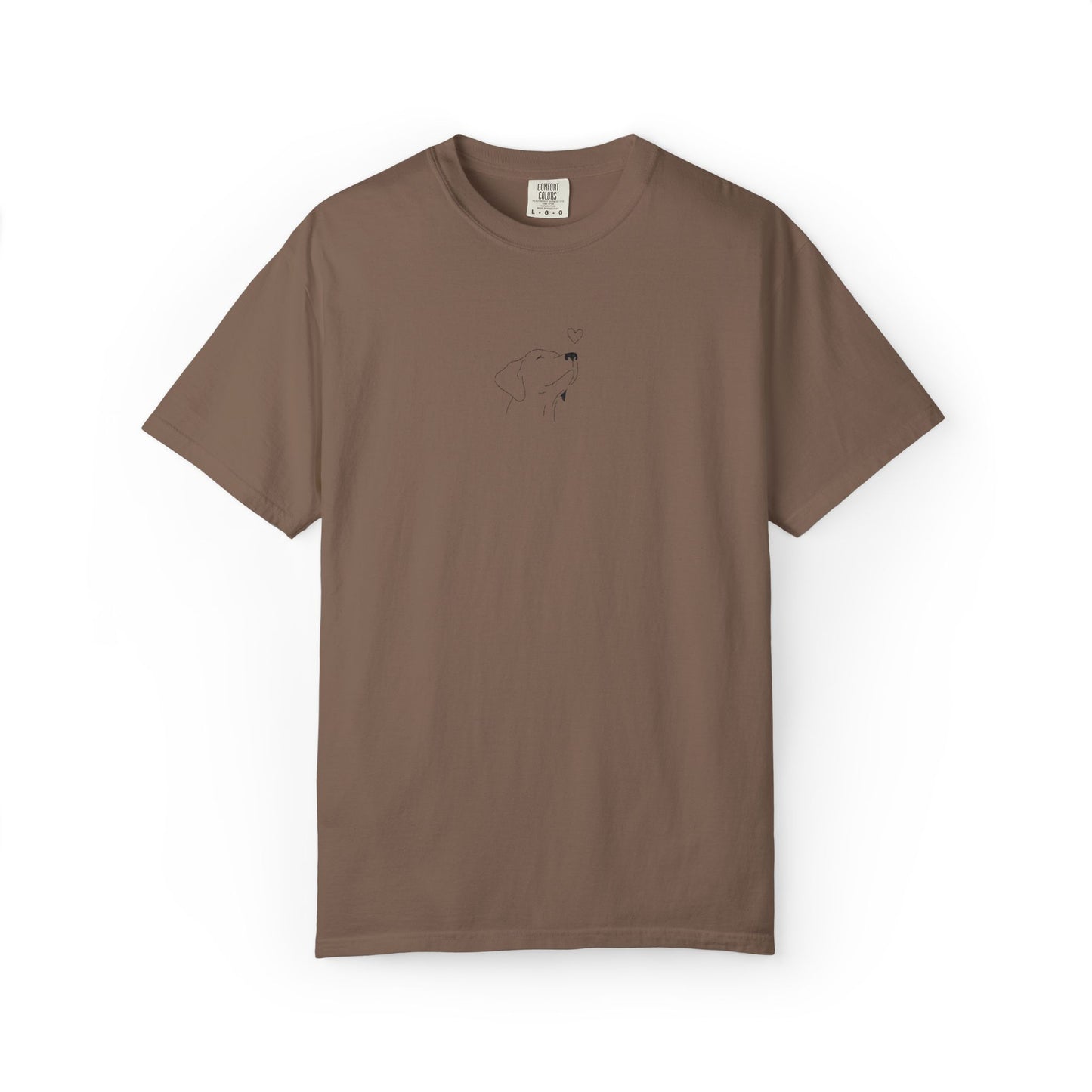 Minimalist White T-Shirt with Tiny Dandelion Graphic