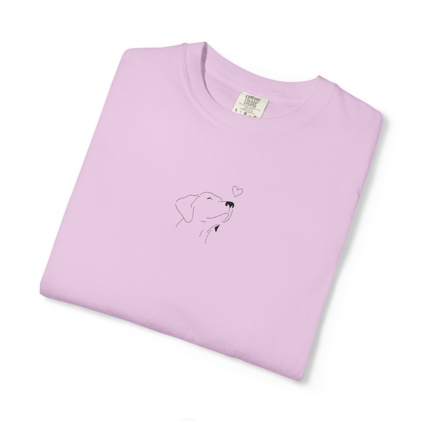 Minimalist White T-Shirt with Tiny Dandelion Graphic