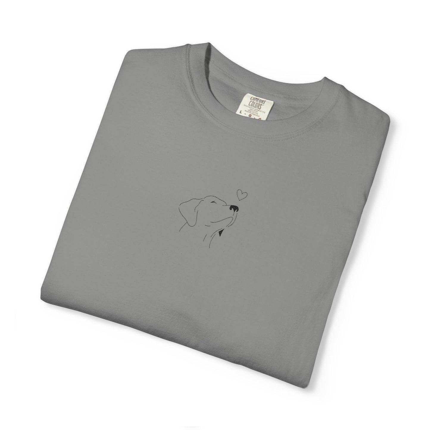 Minimalist White T-Shirt with Tiny Dandelion Graphic