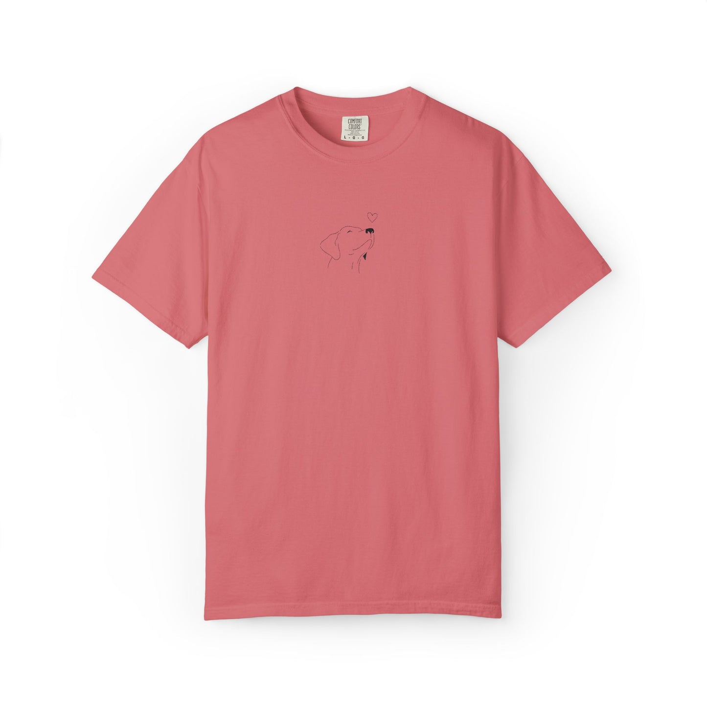 Minimalist White T-Shirt with Tiny Dandelion Graphic