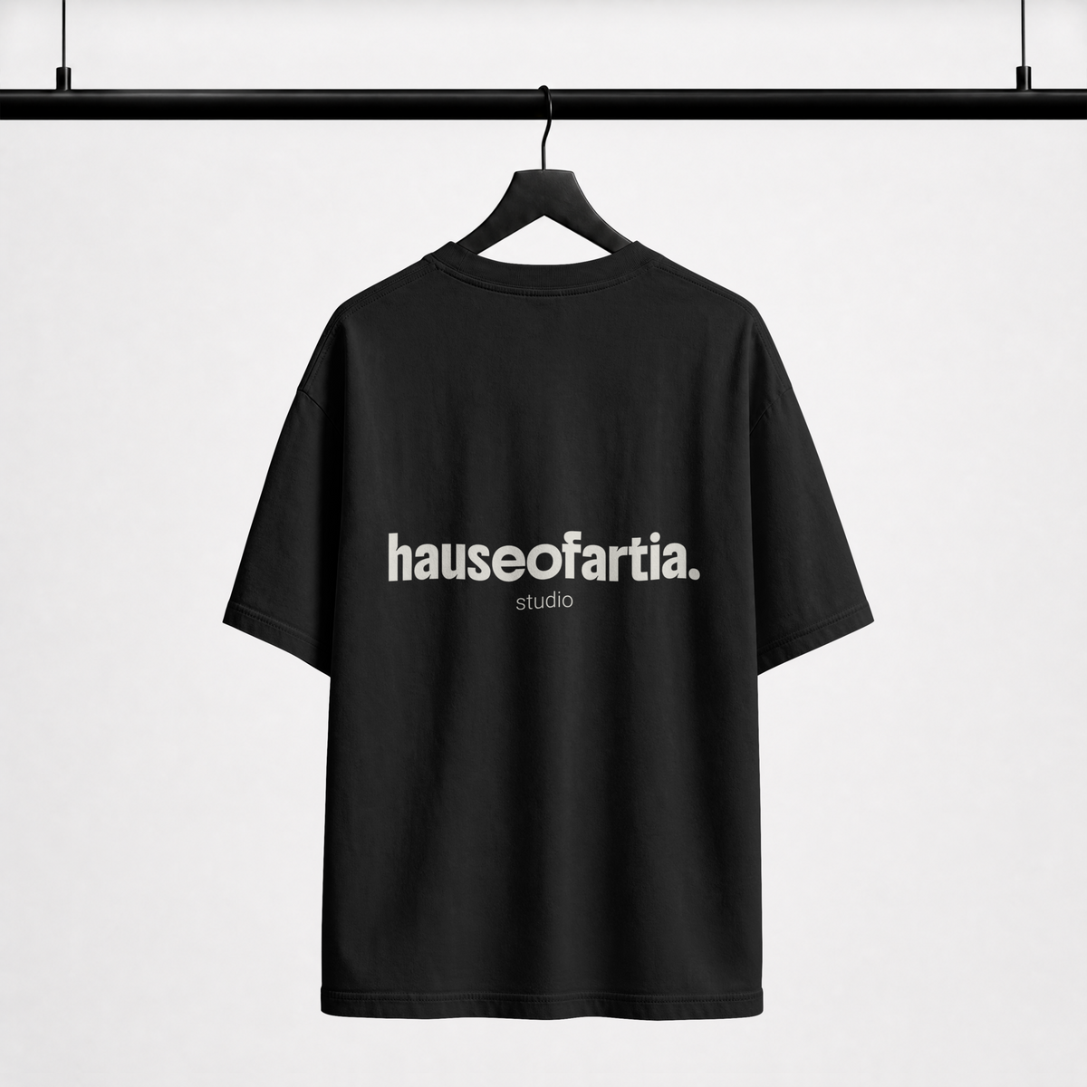 House Of Artia Studio Essential Tee – Minimalist Logo Heavyweight T-Shirt
