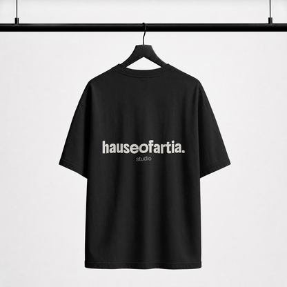 House Of Artia Studio Essential Tee – Minimalist Logo Heavyweight T-Shirt