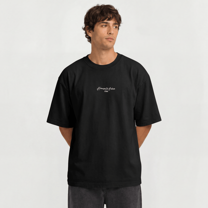 House Of Artia Studio Embroidered T-Shirt – Minimalist Center Chest Script Tee