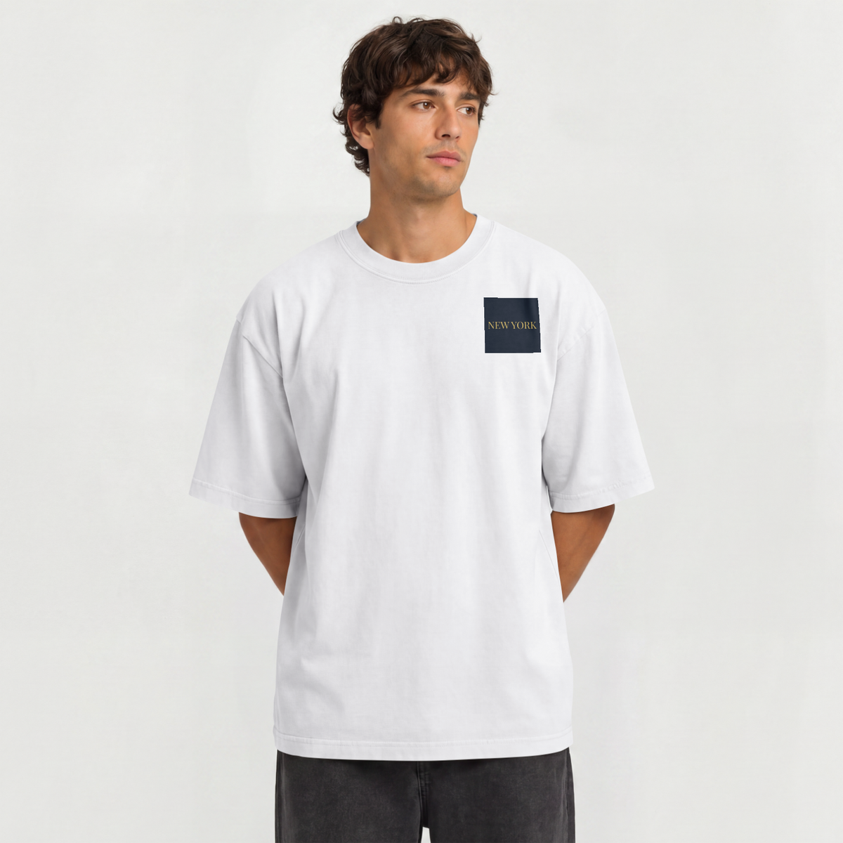 Custom City Map Graphic Tee – Personalizable Metallic Gold Street Map T-Shirt