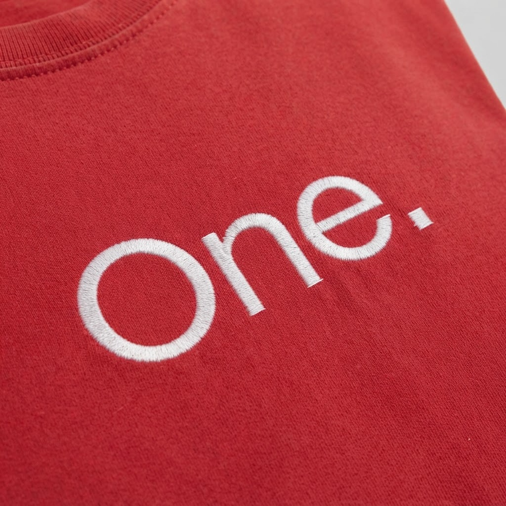 Embroidered One Word Shirt,Modern Typography Comfort Colors T-Shirt