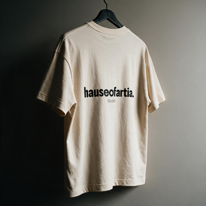 House Of Artia Studio Essential Tee – Minimalist Logo Heavyweight T-Shirt