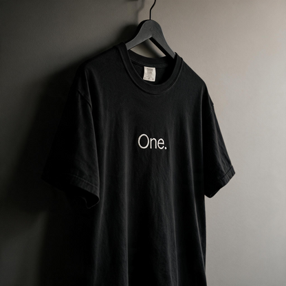 Embroidered One Word Shirt,Modern Typography Comfort Colors T-Shirt